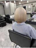 小顔ひし形 レイヤーカット 透明感カラー