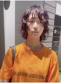 暖色ボブパーマ