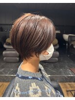 ハピネス クローバー 八木店(Happiness CLOVER)&nbsp;マッシュショートチョコレートブラウン髪質改善