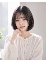 グロウ 赤羽(grow)&nbsp;丸みボブ×ダークグレージュ
