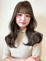 アモレット(amoretto)&nbsp;顔周りカット アッシュブラウン レイヤーカット 透明感カラー