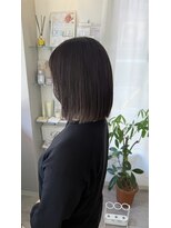 エクラ(ecla)&nbsp;ぱつっとボブ+グレージュカラー