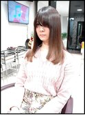 女子アナ系のストレートスタイル