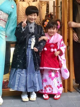 ヘアースペース ムーン(Hair Space MOON) 七五三やキッズのお祝い等はおまかせ!ヘアーセットと着付け