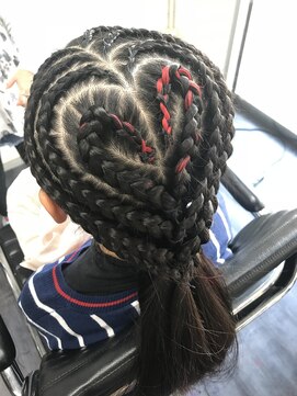 ミミック (mimic) ハート囲みコーンロウTRICKstyle!