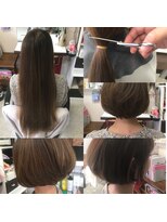 町上津役の美容室 ボブ  ビフォーアフター