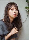 質感重視ウェーブ×モーブブラウン