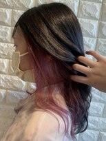 アース 二俣川店(HAIR&MAKE EARTH) インナーカラー×ベリーピンク