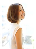 【30代40代50代】カットで決まる大人可愛いひし形ボブ