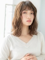 ドクターズ サロン ラブ(Dr's Salon LAB)&nbsp;くせ毛風ウェーブハイライト無造作セミディf古河20代30代40代
