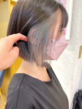 ロンドシエル 横浜(Lond ciel) インナーカラーイヤリングカラーハイトーン×韓国【横浜】