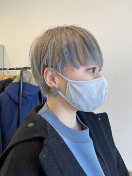 ベンジー 代々木上原店(benji) ハンサムショート×モノトーンカラー