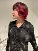 mash bob切りっぱなしボブエアリーロング美髪ピンクブラウン