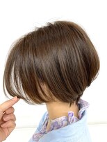 クオリス 上福岡店(QUALIS)&nbsp;小顔補正立体カット×ナチュラル丸みボブ 10代20代30代40代50代