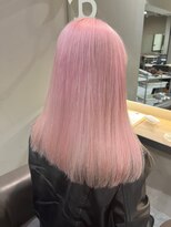 ベレーザ 渋谷(BELEZA)&nbsp;4891ニュアンスカラーホワイトピンク韓国ヘアミルクティーピンク