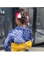 ミル(1001 mille)&nbsp;浴衣ヘアセット/浴衣ヘアアレンジ/浴衣着付け/花火着付け