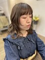 アンジェラ(Angela) 抜け感ベージュカラー、お顔まわりにデザインカット♪