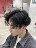 メンズカット＋ツイストスパイラルパーマ￥13500　#宇都宮