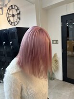 イエナ 渋谷(IENA)&nbsp;ピンク   顔周りレイヤー  ハイトーン  デザインカラー