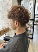 【サロンワーク】パーマを活かしたマッシュショート。