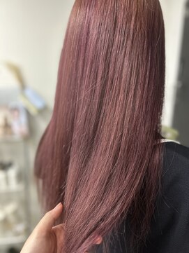 ヘアメイクレコリア(Hair Make RECOLIA) 京都/東野/山科　レッドピンクなキュートロング
