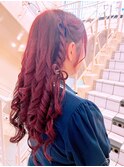 ハーフツイン&髪リボン