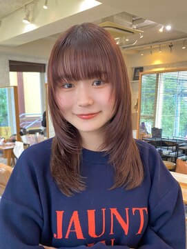 ガーデン 渋谷(GARDEN) レイヤーカット　顔周りカット　似合わせ　暖色