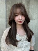 ◎韓国ヘアー顔周りレイヤーおくれ毛前名駅名古屋駅前髪質改善