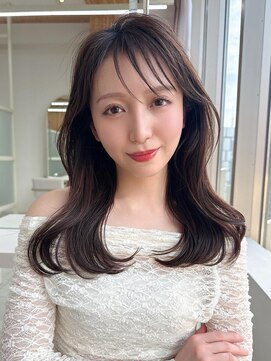 アフロート エル 錦糸町(AFLOAT L) 暗髪でも出せるこなれ感フェイスレイヤー×ナチュラルミディアム