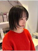 ボブレイヤー/レイヤーボブ/酸性ストレート/顔まわりカット
