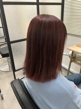 テーラヘアー 高座渋谷店(TELA HAIR) 【推し活にも】赤系ハイライト