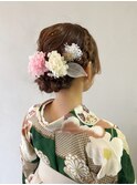 【asuka】シニヨン 卒業式ヘア