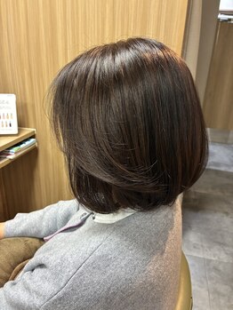 プラスワン 美しが丘店の写真/ダメージを抑えて艶のある髪に。透明感、頭皮にやさしく上品な仕上がり♪