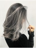 バレイヤージュグラデセミディ
