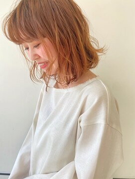 エマエコル(Emma ecole) Emma ecole ニュアンスパーマ 抜け感ミディ ブラウン by.高橋