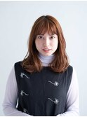 前髪カタログ/くびれミディ/イヤリングカラー/新宿