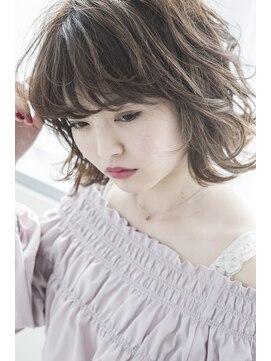 ミエル ヘア 新宿(miel hair) 〈mielhair新宿〉大人可愛いゆるふわミディ　TOKIO