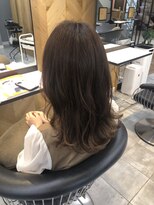 カーサ バイ ハミュウ たまプラーザ(CASA by Humium)&nbsp;20代30代大人可愛いココアベージュ毛先パーマセミディ
