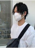 メンズパーマ×波巻きパーマ
