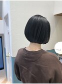 ミニボブ/タッセルボブ/韓国レイヤー/顔周り/グレージュ