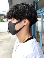 リット×ベリエ(Lit.×belier)&nbsp;波巻きスパイラルパーマツーブロックツイストパーマメンズヘア