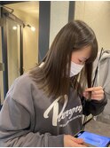 グレージュ【@hair_mazda】
