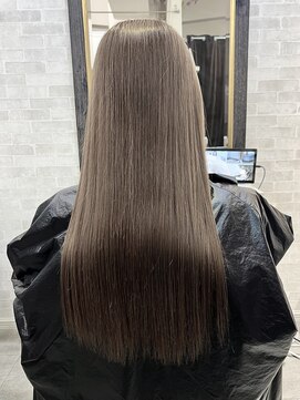 アールプラスヘアサロン(ar+ hair salon) ミルクティーベージュカラー×グレージュ