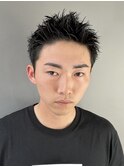 スパイキーショート 黒髪