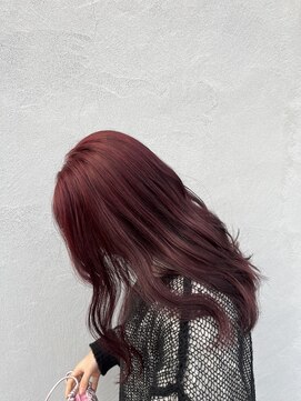 カノエ 亀岡篠店(canoe) ブリーチなしWカラー/レッドカラー