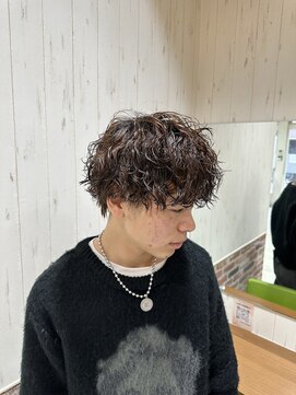 ソワン ドゥ ブレス 立花店(soin de brace) メンズパーマ/波巻きツイストスパイラル/尼崎パーマ