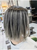 ボブ×バレイヤージュ