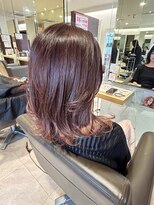 エヌアンドエーコンティ(N&A CONTi)&nbsp;大人のうる艶美髪 ローズブラウン秋冬カラー 巻き髪アレンジ