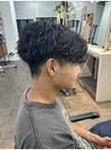 メンズカットツイストスパイラルパーマスペインカールショート
