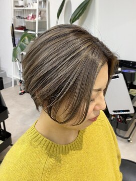 トト 船橋店(toto.) ☆ショートヘアからボブまでお任せください/細めハイライト[船橋